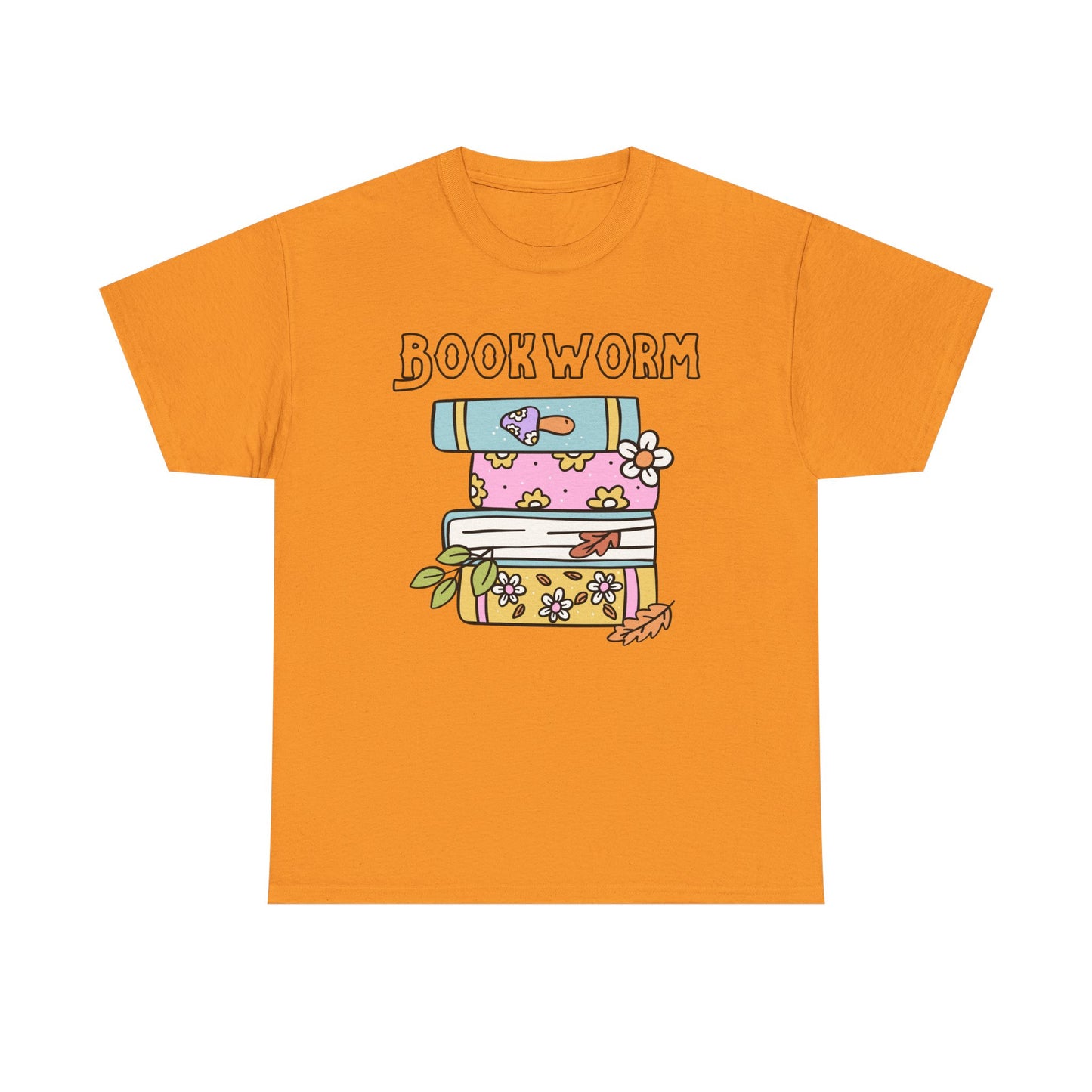 Bookworm bookstack Unisex Heavy Cotton Tee