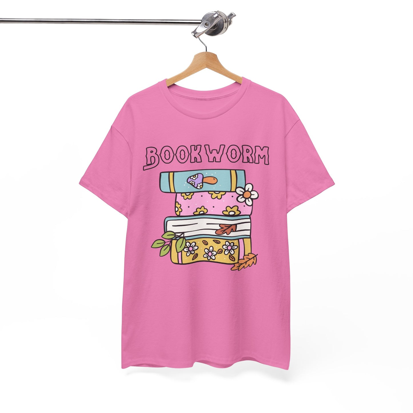 Bookworm bookstack Unisex Heavy Cotton Tee