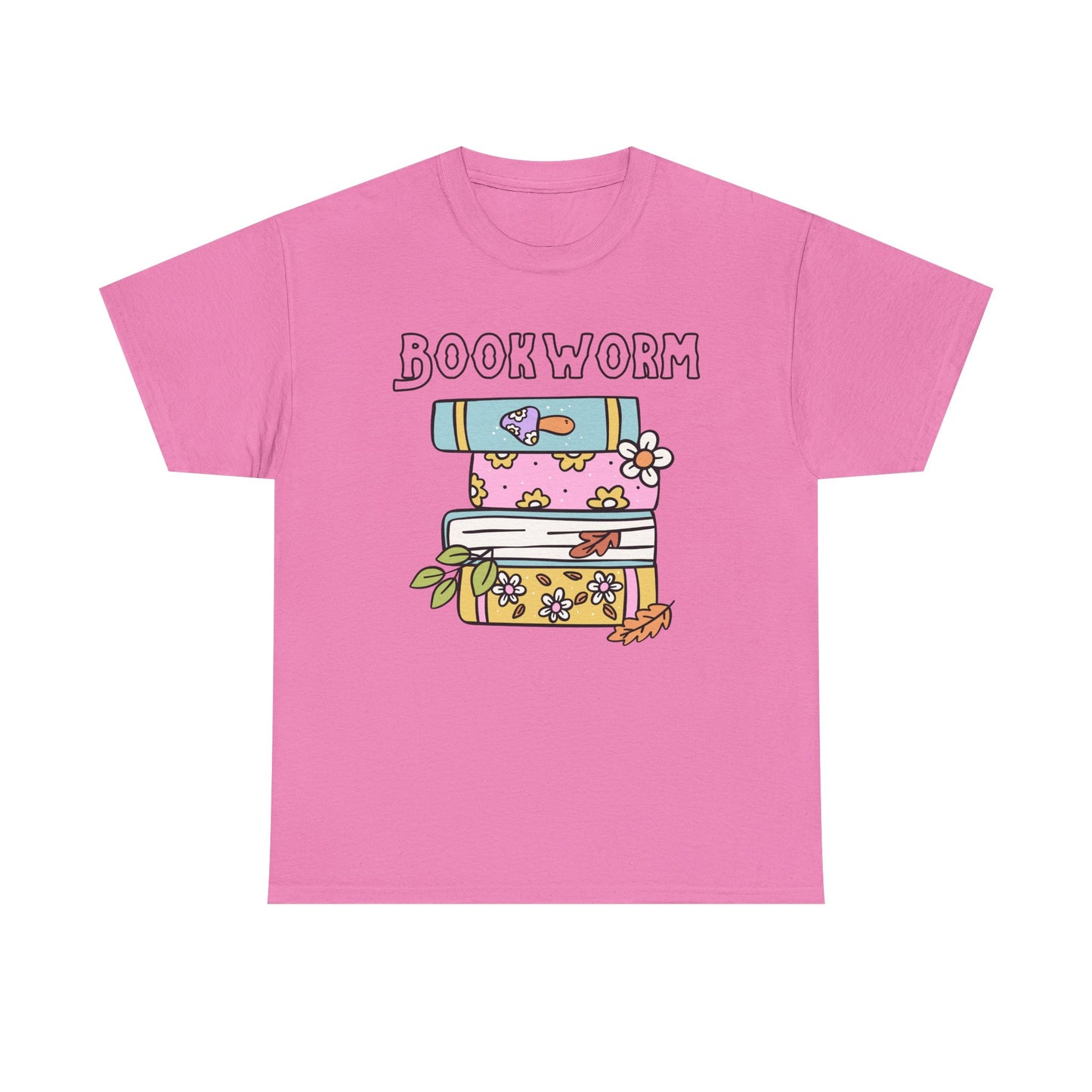Bookworm bookstack Unisex Heavy Cotton Tee