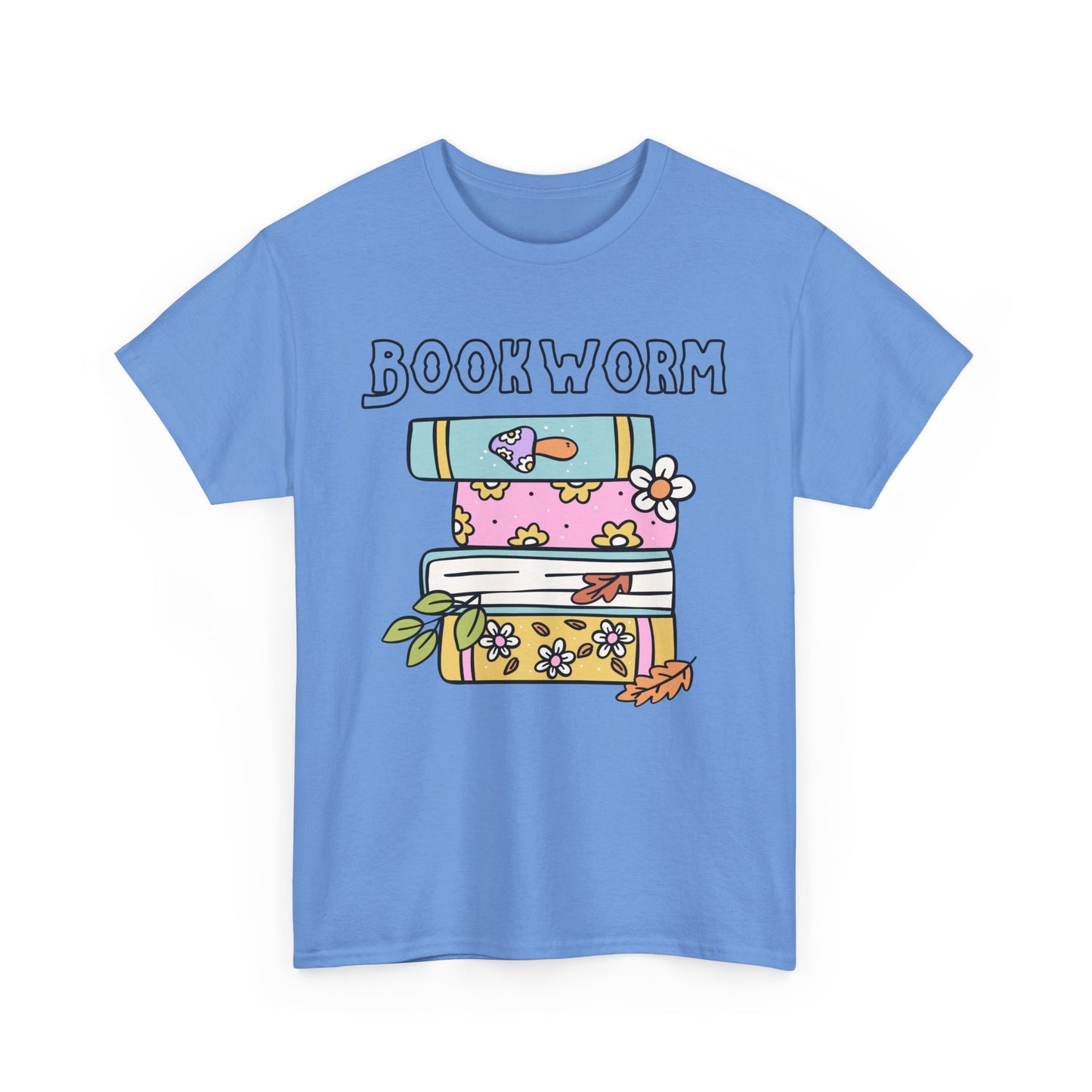 Bookworm bookstack Unisex Heavy Cotton Tee