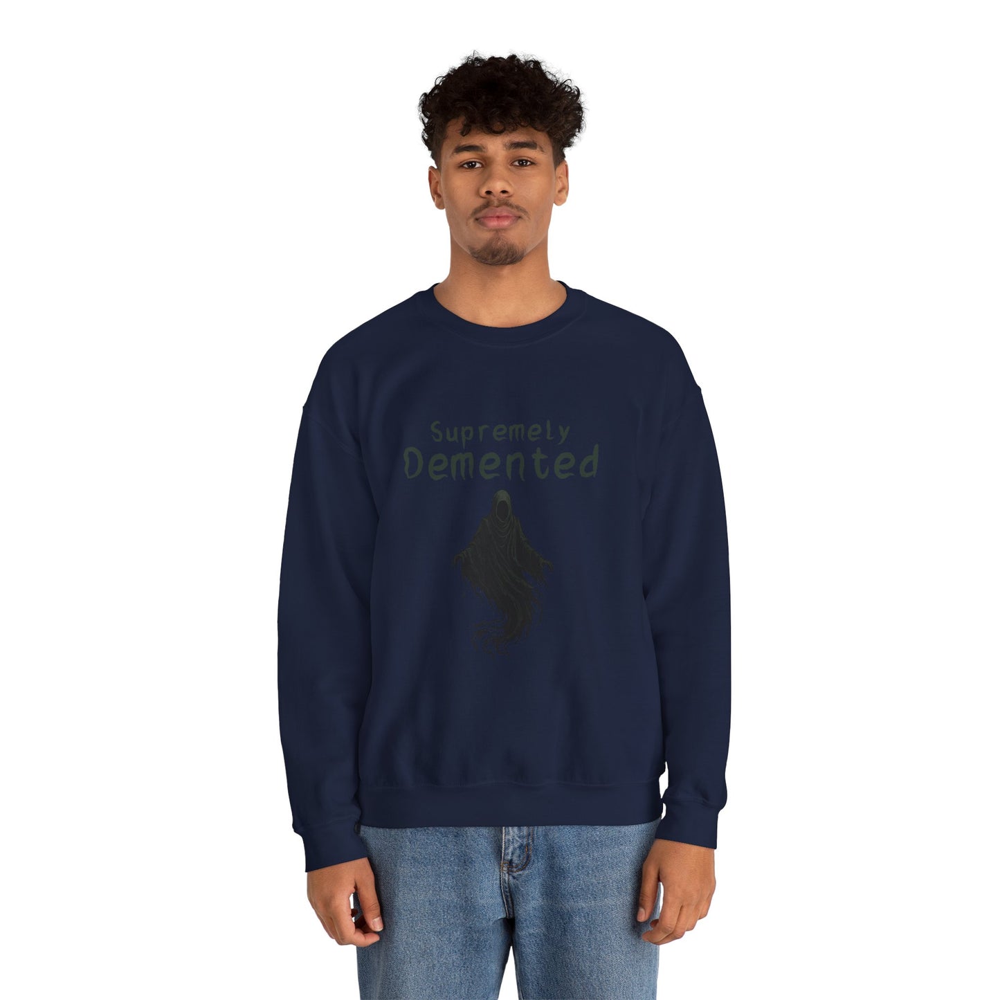 Supremely Demented Sweatshirt, Cozy Unisex Crewneck, Quirky Casual Wear | Harry Potter fans