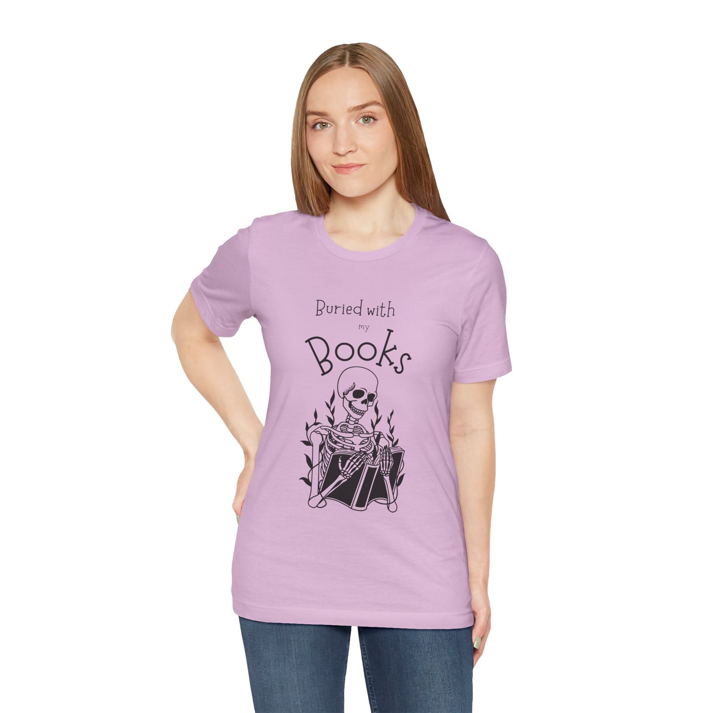 Buried with Books Unisex Jersey Short Sleeve Tee