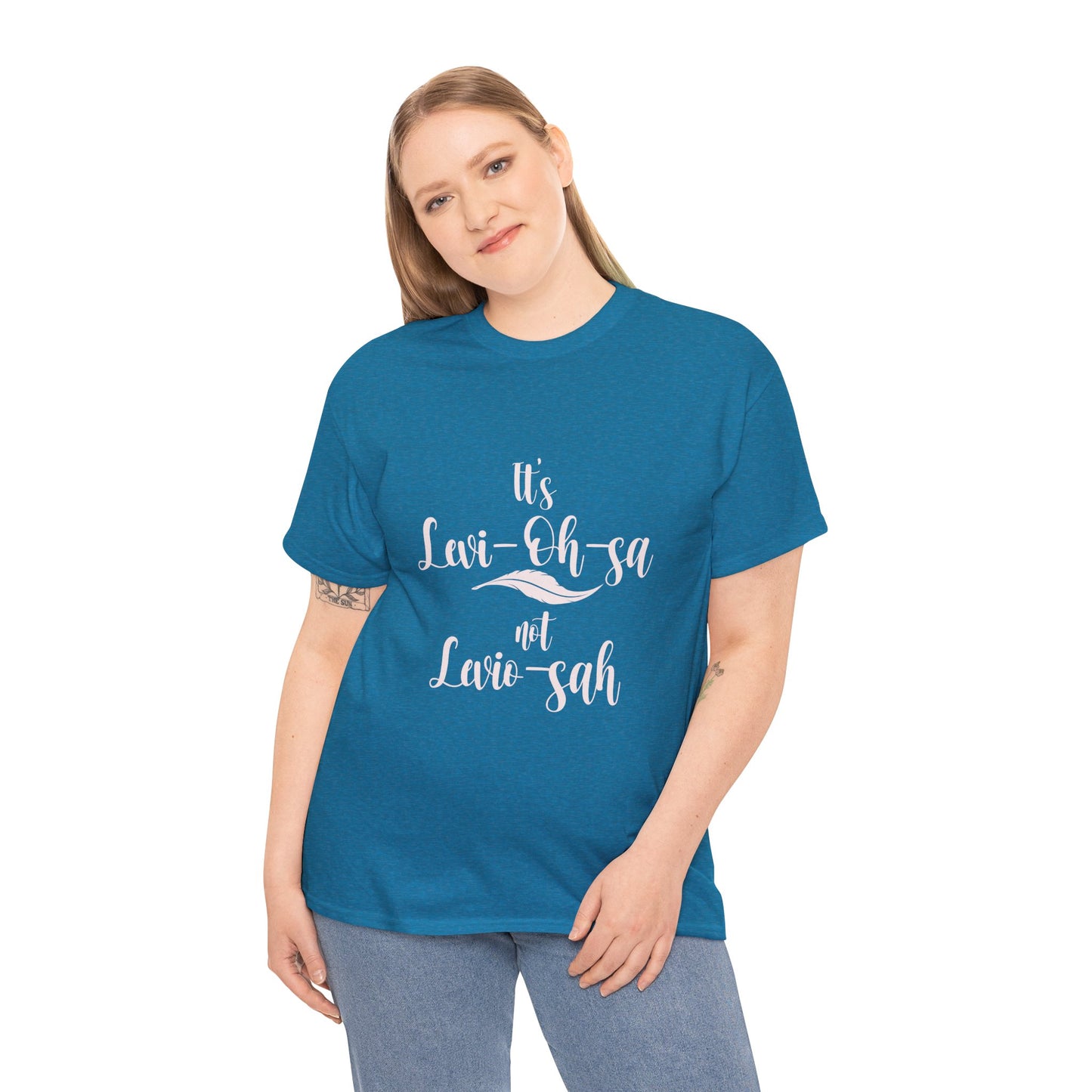 Unisex Heavy Cotton Tee - 'It's Lavi-Oh-sa Not Lario-sah'