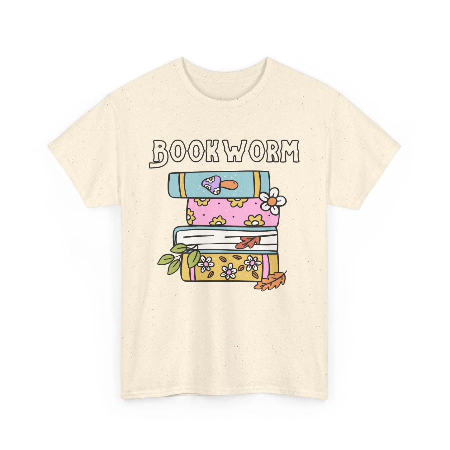 Bookworm bookstack Unisex Heavy Cotton Tee