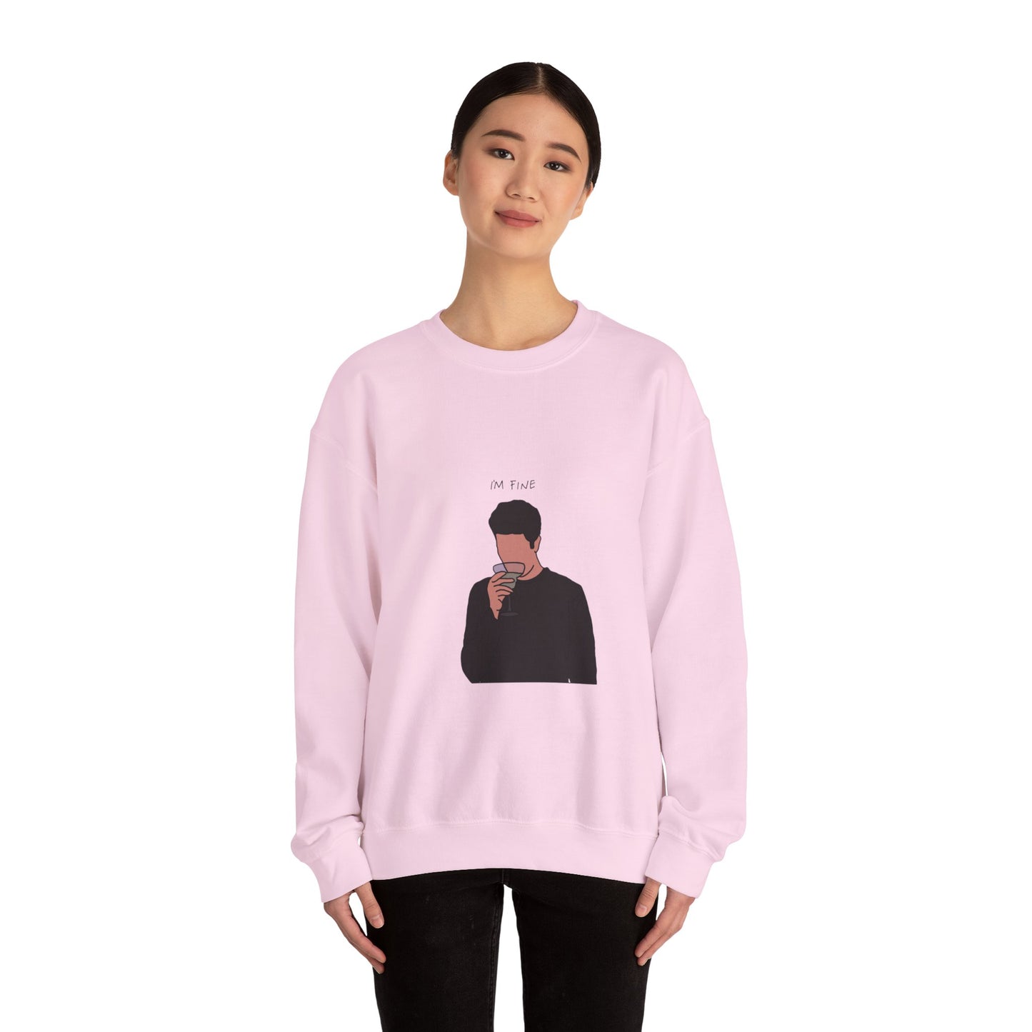 Ross ‘I'm fine’ Unisex Heavy Blend™ Crewneck Sweatshirt