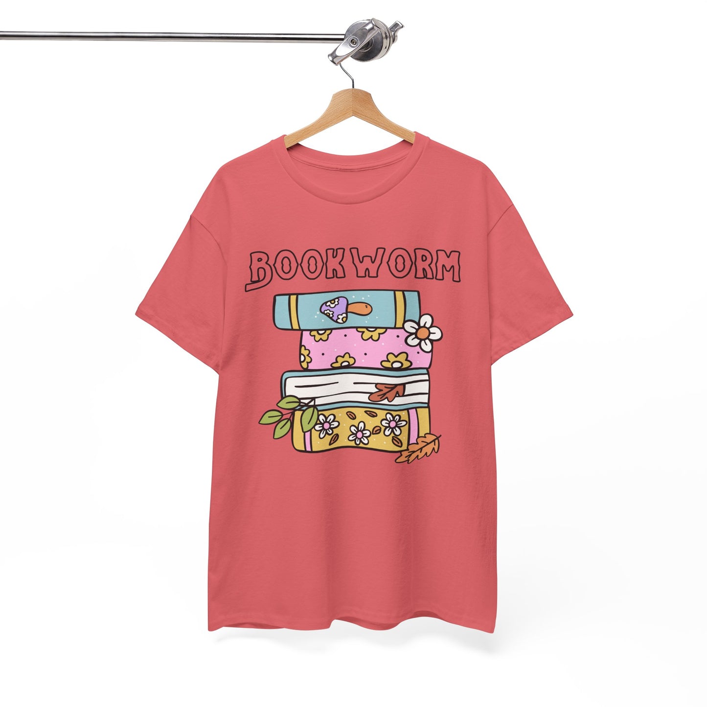 Bookworm bookstack Unisex Heavy Cotton Tee