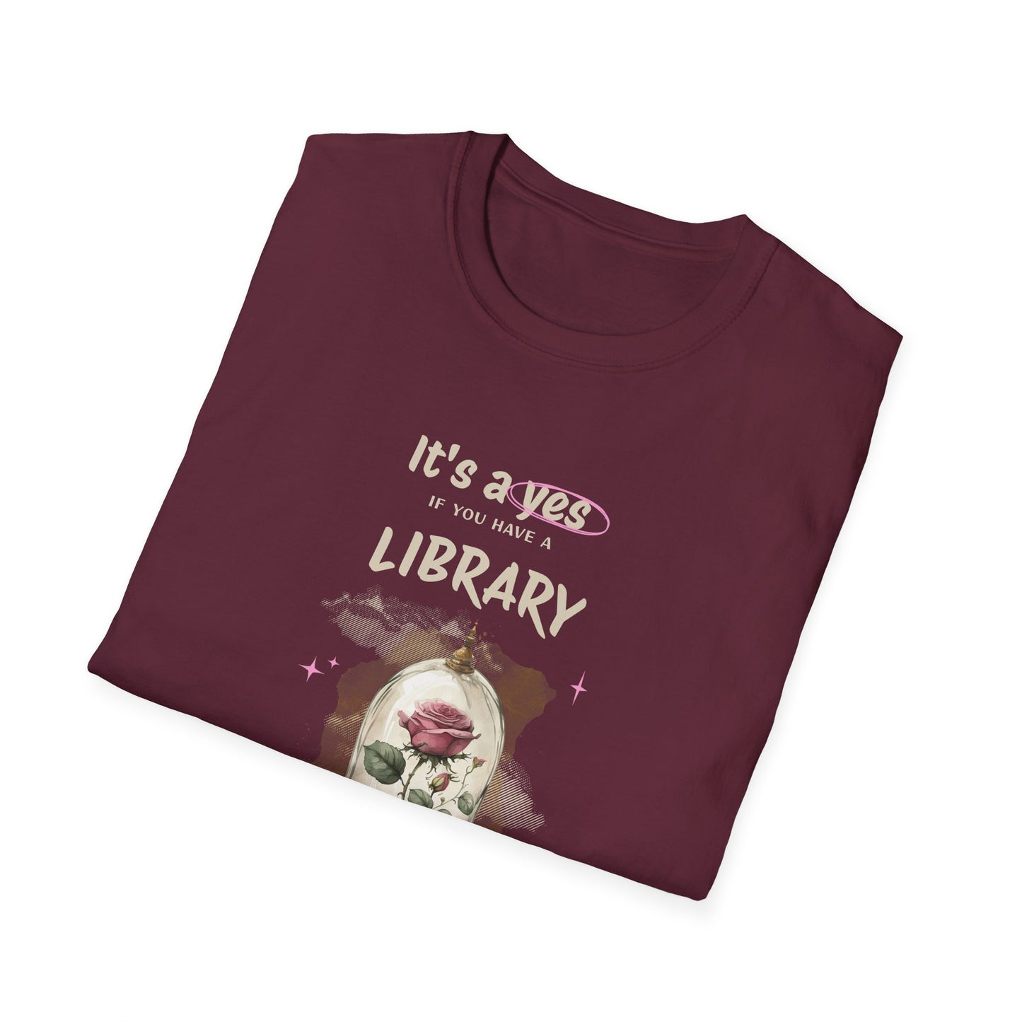 Library Beast Unisex Softstyle T-Shirt - Perfect for Book Lovers