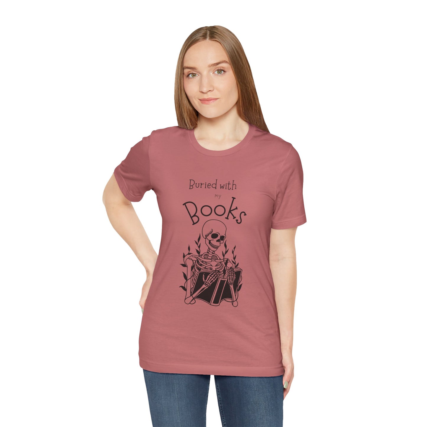 Buried with Books Unisex Jersey Short Sleeve Tee