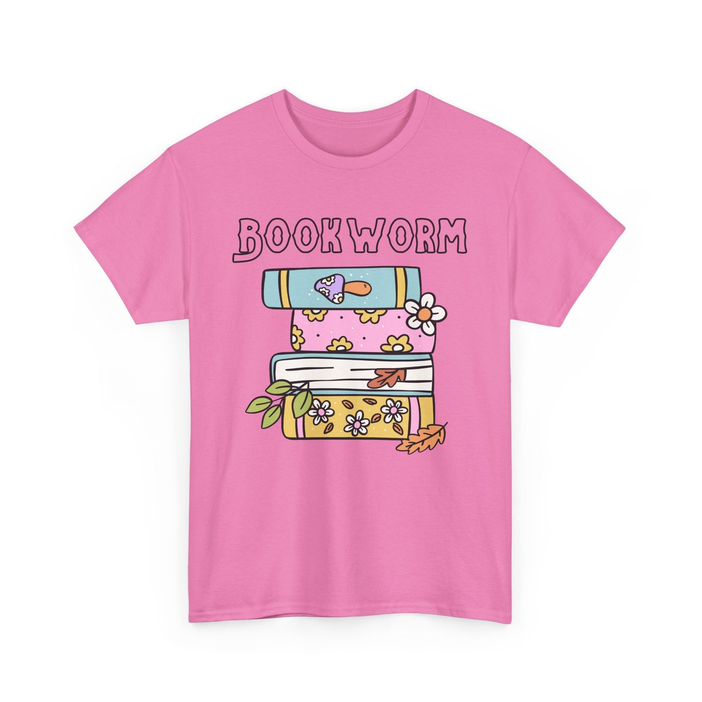 Bookworm bookstack Unisex Heavy Cotton Tee