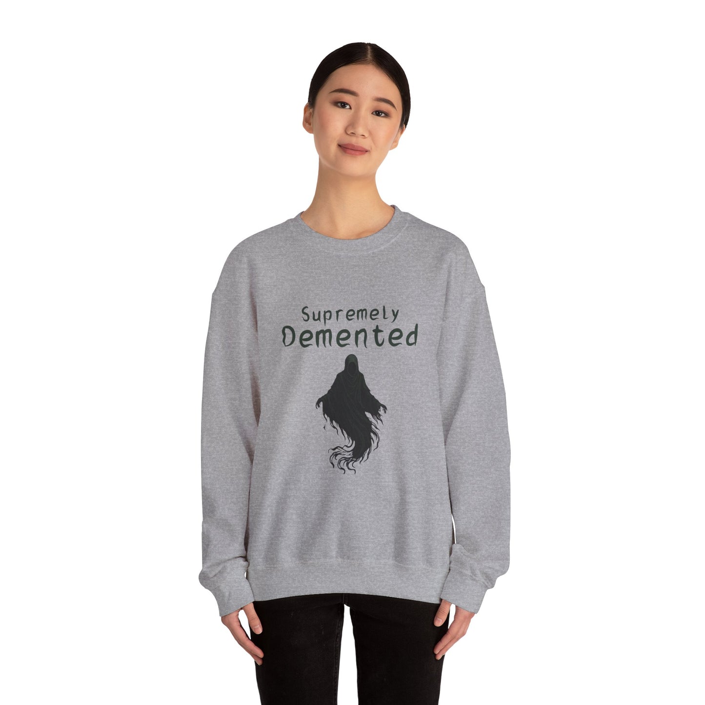 Supremely Demented Sweatshirt, Cozy Unisex Crewneck, Quirky Casual Wear | Harry Potter fans