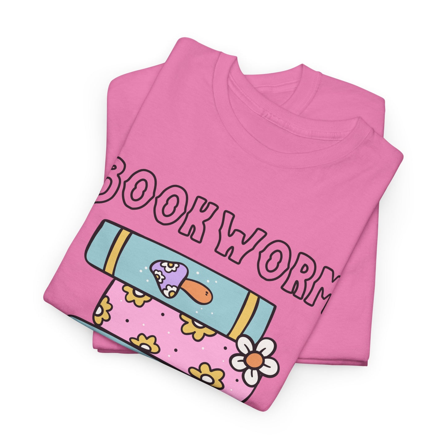 Bookworm bookstack Unisex Heavy Cotton Tee
