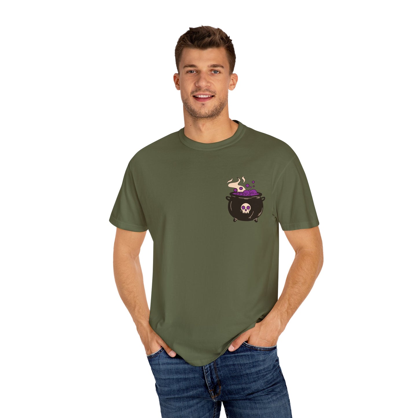 Cauldron Boil Me Halloween Unisex Garment-Dyed T-shirt