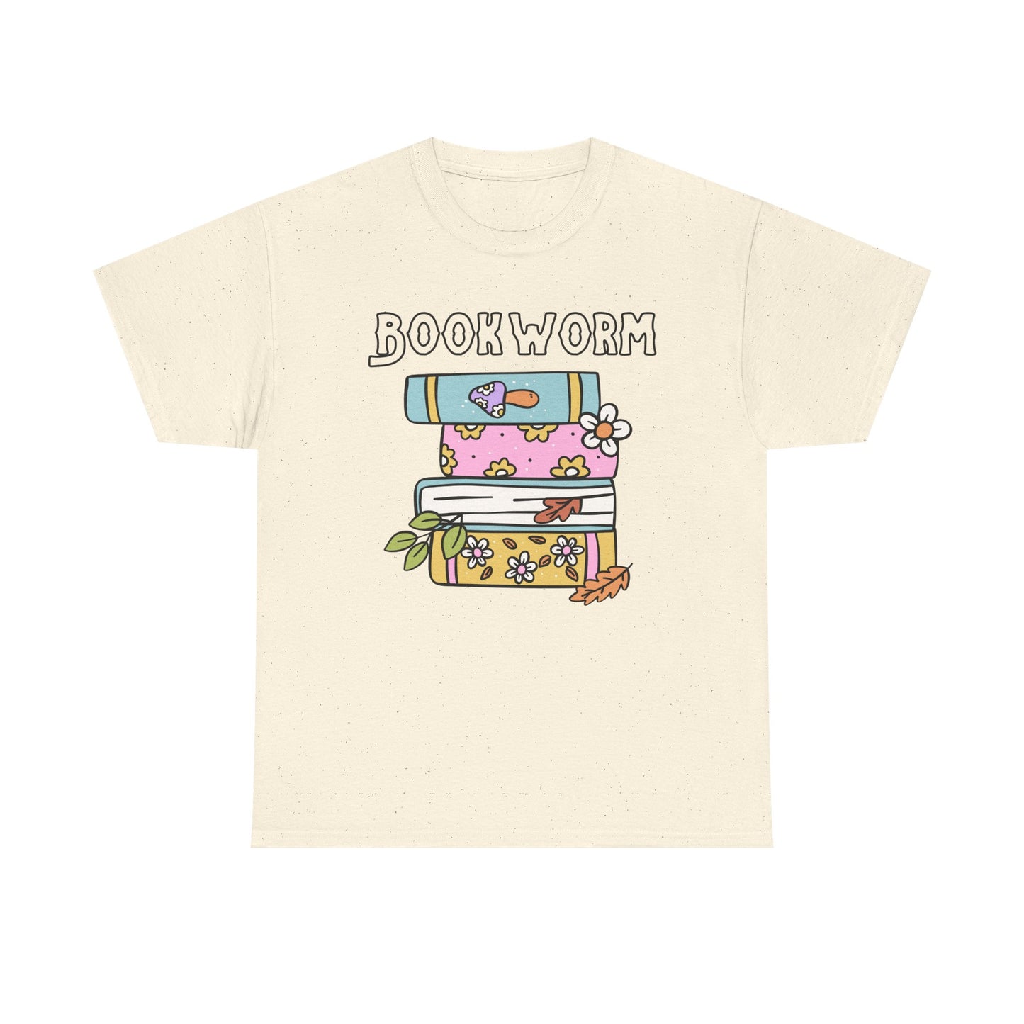 Bookworm bookstack Unisex Heavy Cotton Tee
