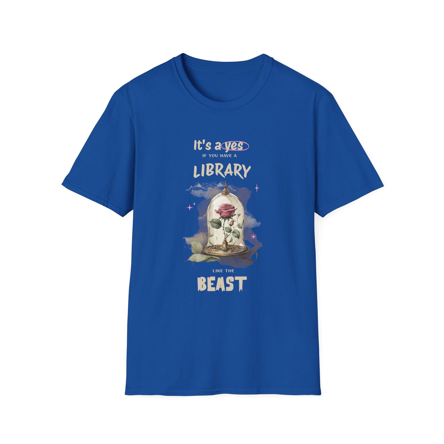 Library Beast Unisex Softstyle T-Shirt - Perfect for Book Lovers