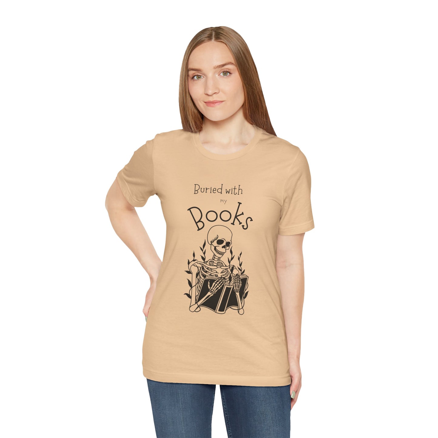 Buried with Books Unisex Jersey Short Sleeve Tee