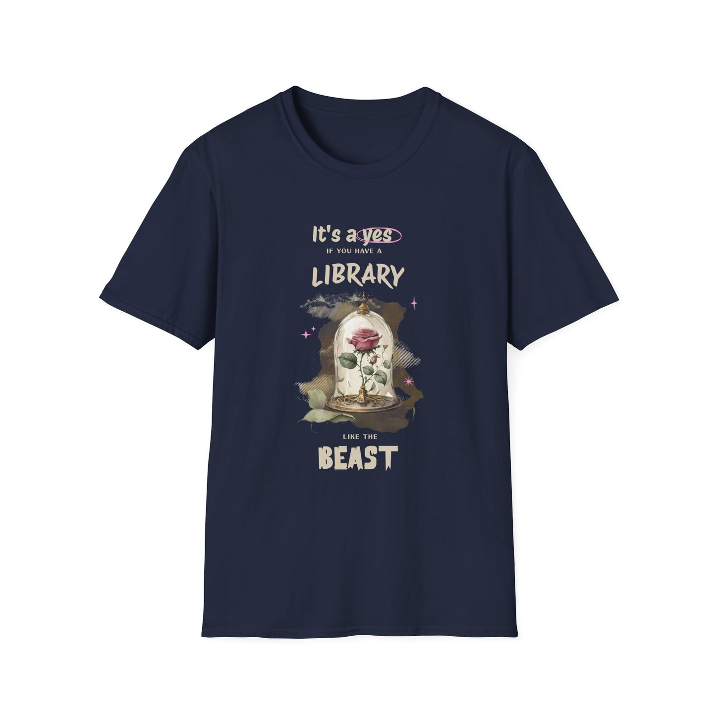 Library Beast Unisex Softstyle T-Shirt - Perfect for Book Lovers