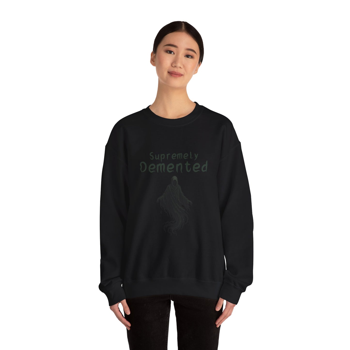 Supremely Demented Sweatshirt, Cozy Unisex Crewneck, Quirky Casual Wear | Harry Potter fans