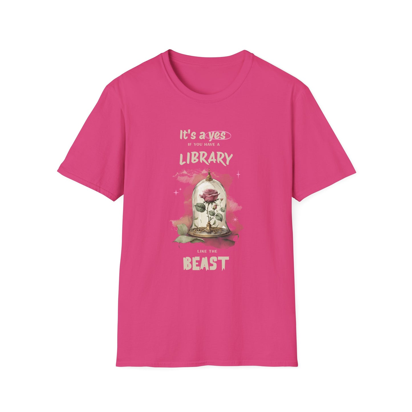 Library Beast Unisex Softstyle T-Shirt - Perfect for Book Lovers