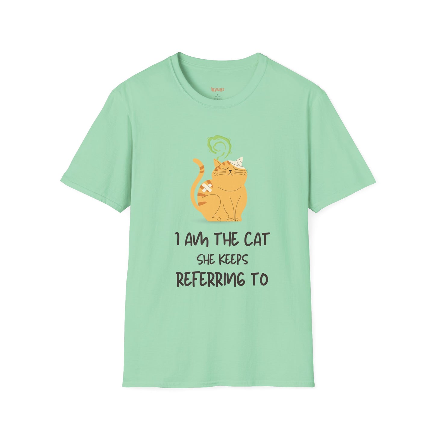 “I Am the Cat She Keeps Referring To” – Funny Smelly Cat Friends-Inspired Unisex T-Shirt