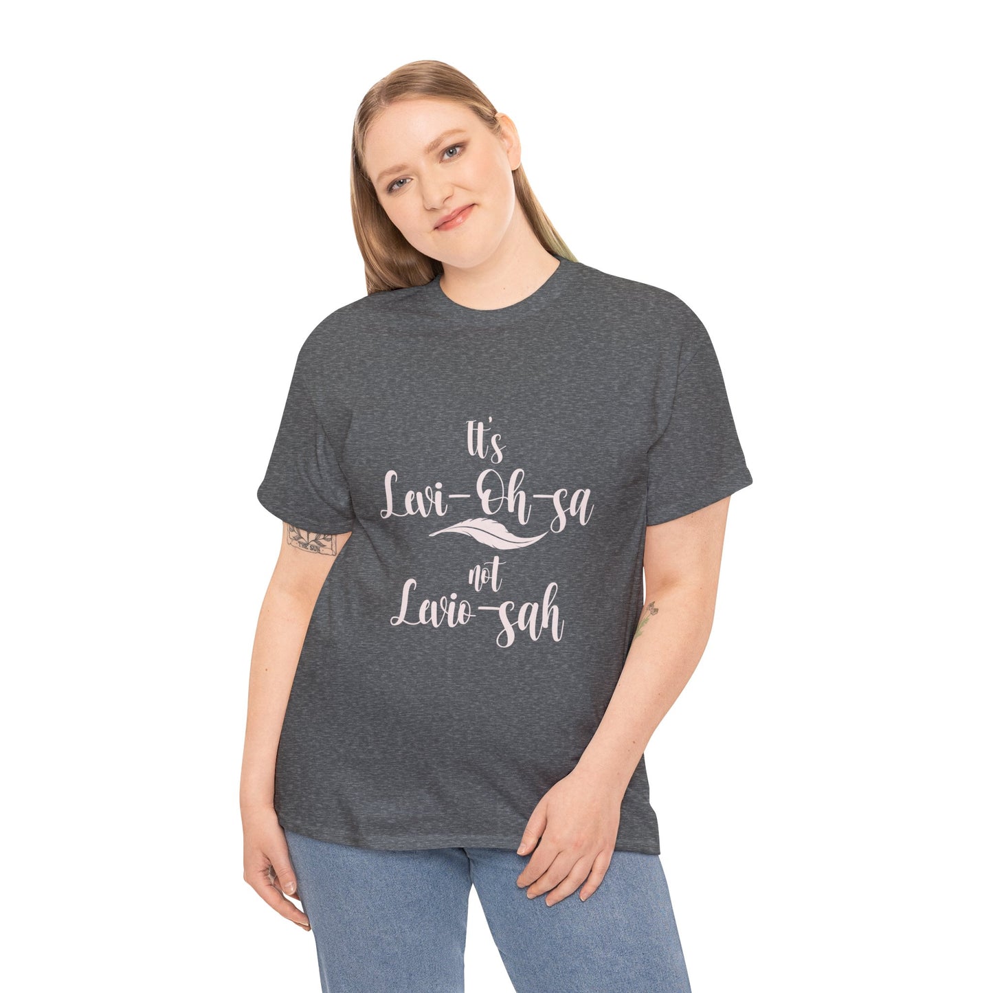 Unisex Heavy Cotton Tee - 'It's Lavi-Oh-sa Not Lario-sah'