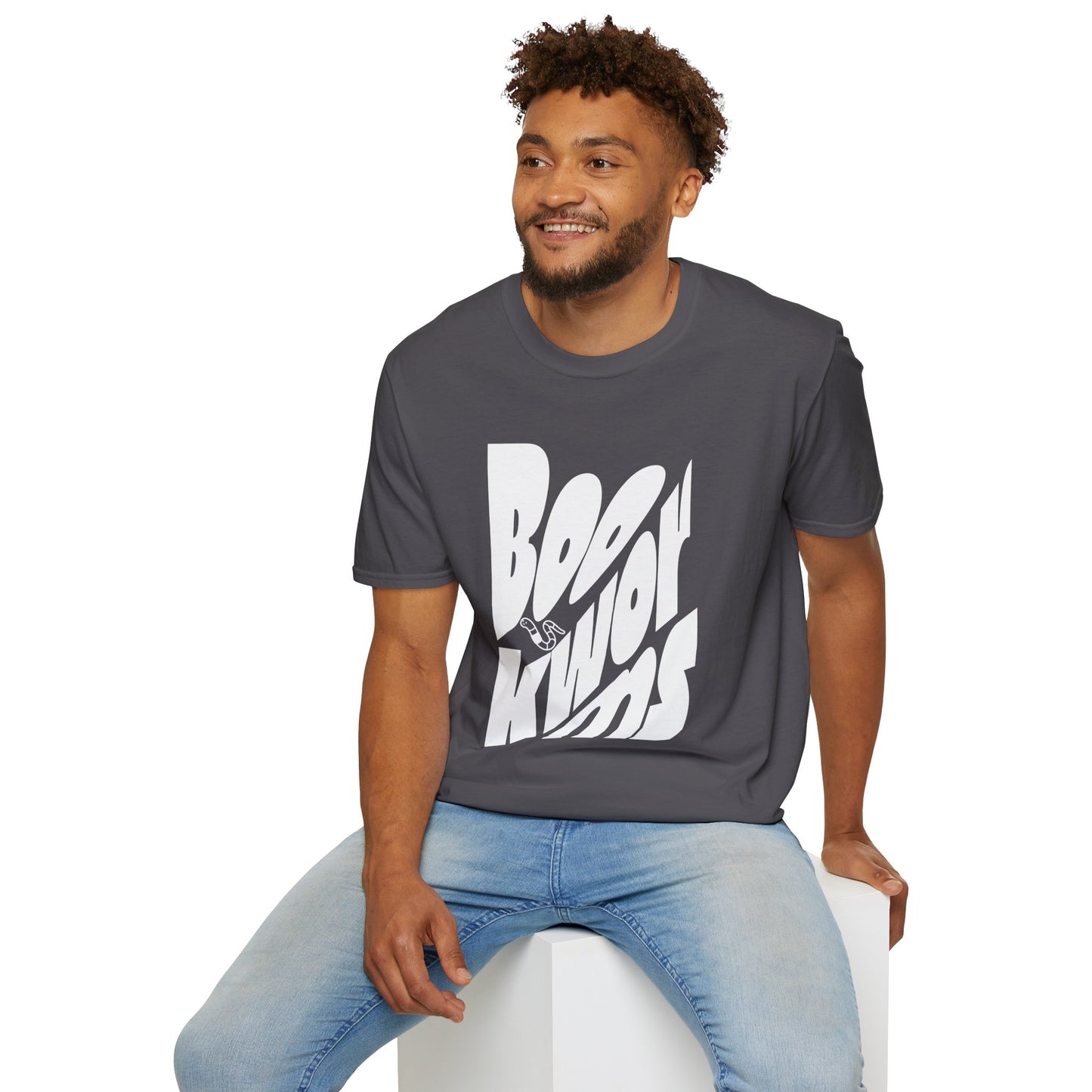 Graphic Unisex Softstyle T-Shirt - 'Bookworms' Design for Casual Comfort