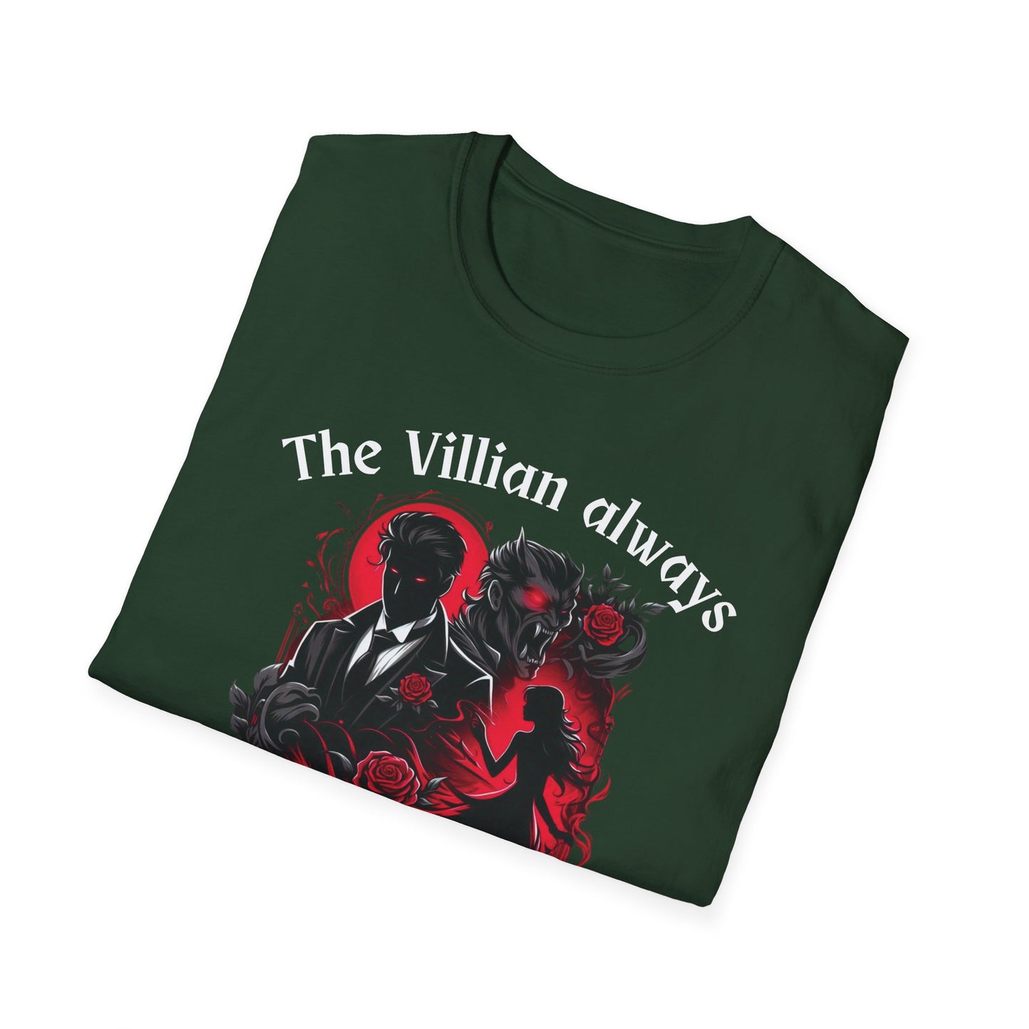 Men's & Women's Villain-Themed Softstyle T-Shirt - 'The Villain Always Gets The Girl'