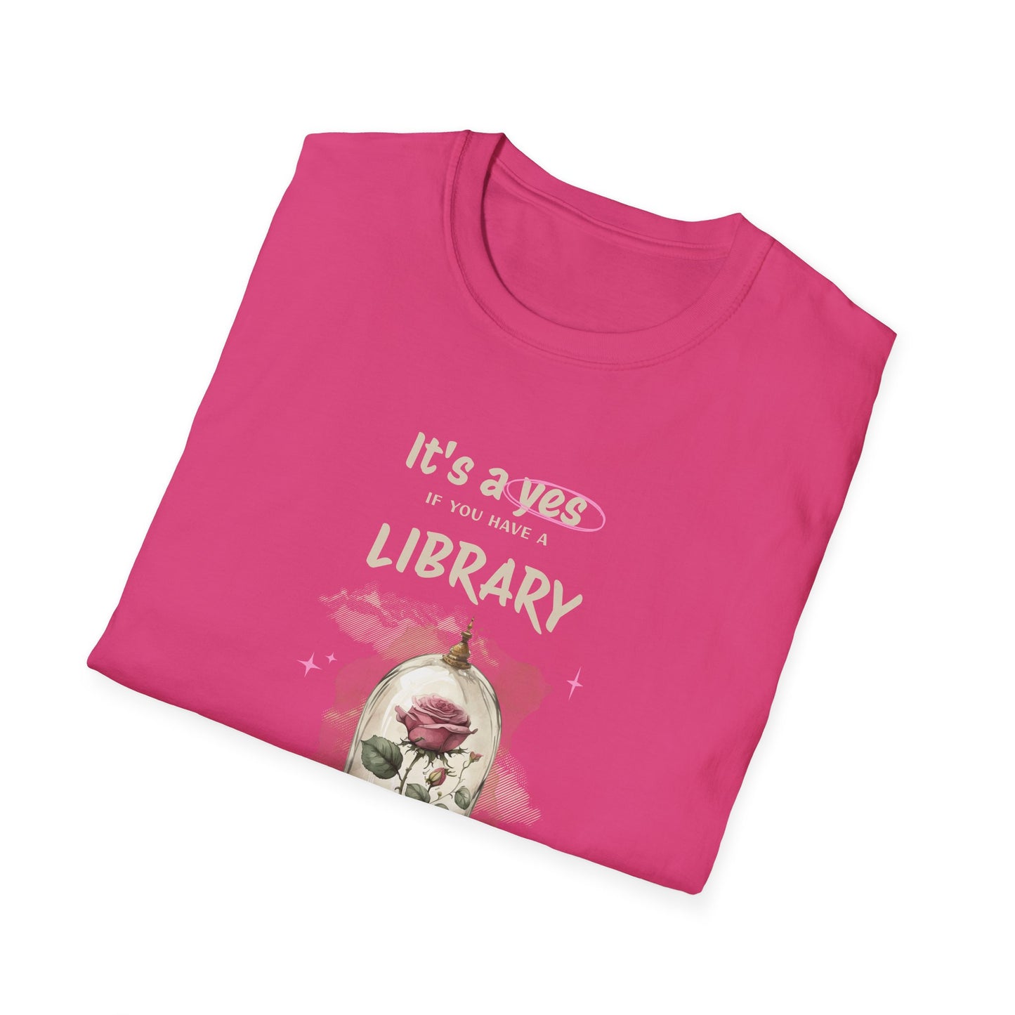 Library Beast Unisex Softstyle T-Shirt - Perfect for Book Lovers