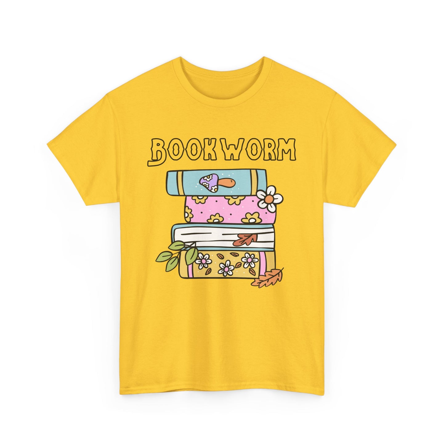 Bookworm bookstack Unisex Heavy Cotton Tee