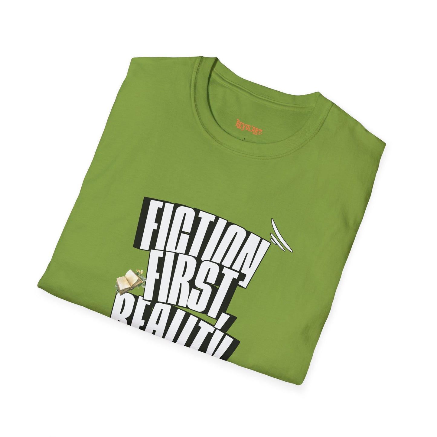 Fiction First Unisex Softstyle T-Shirt - Reality Later Graphic Tee