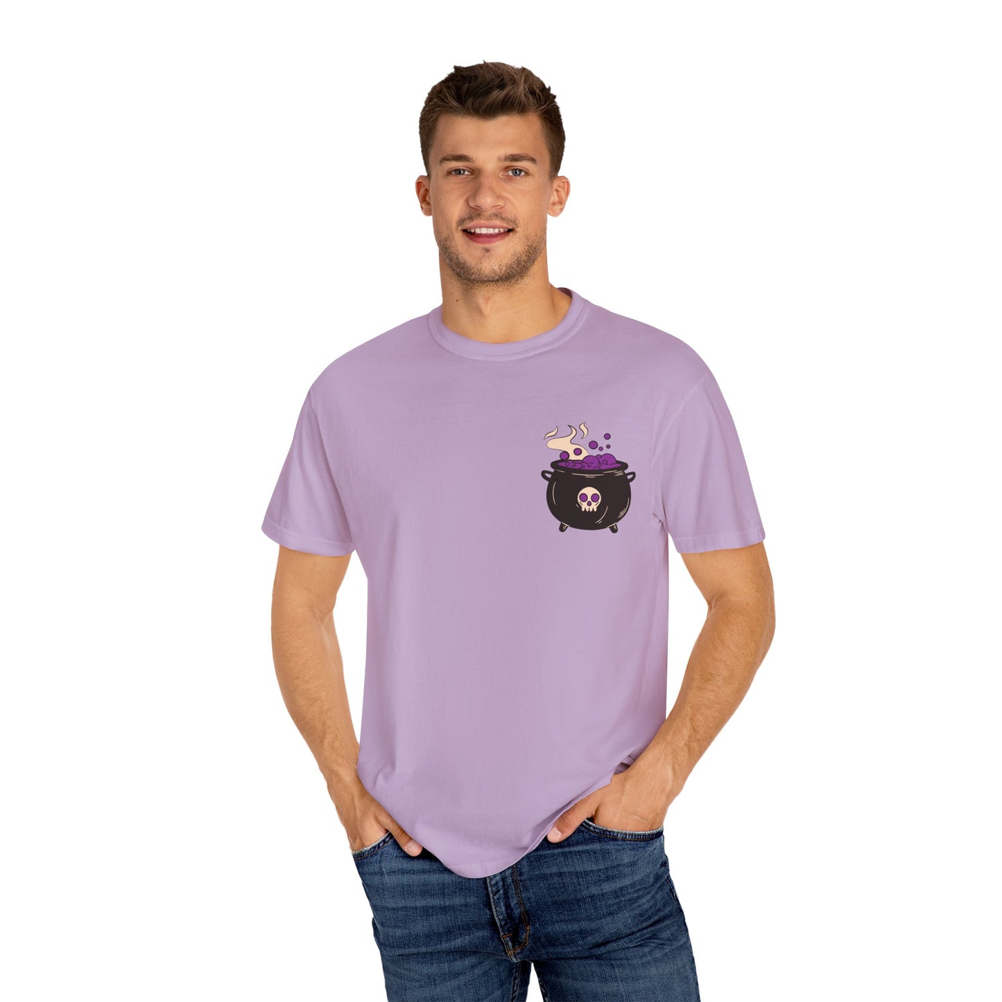 Cauldron Boil Me Halloween Unisex Garment-Dyed T-shirt