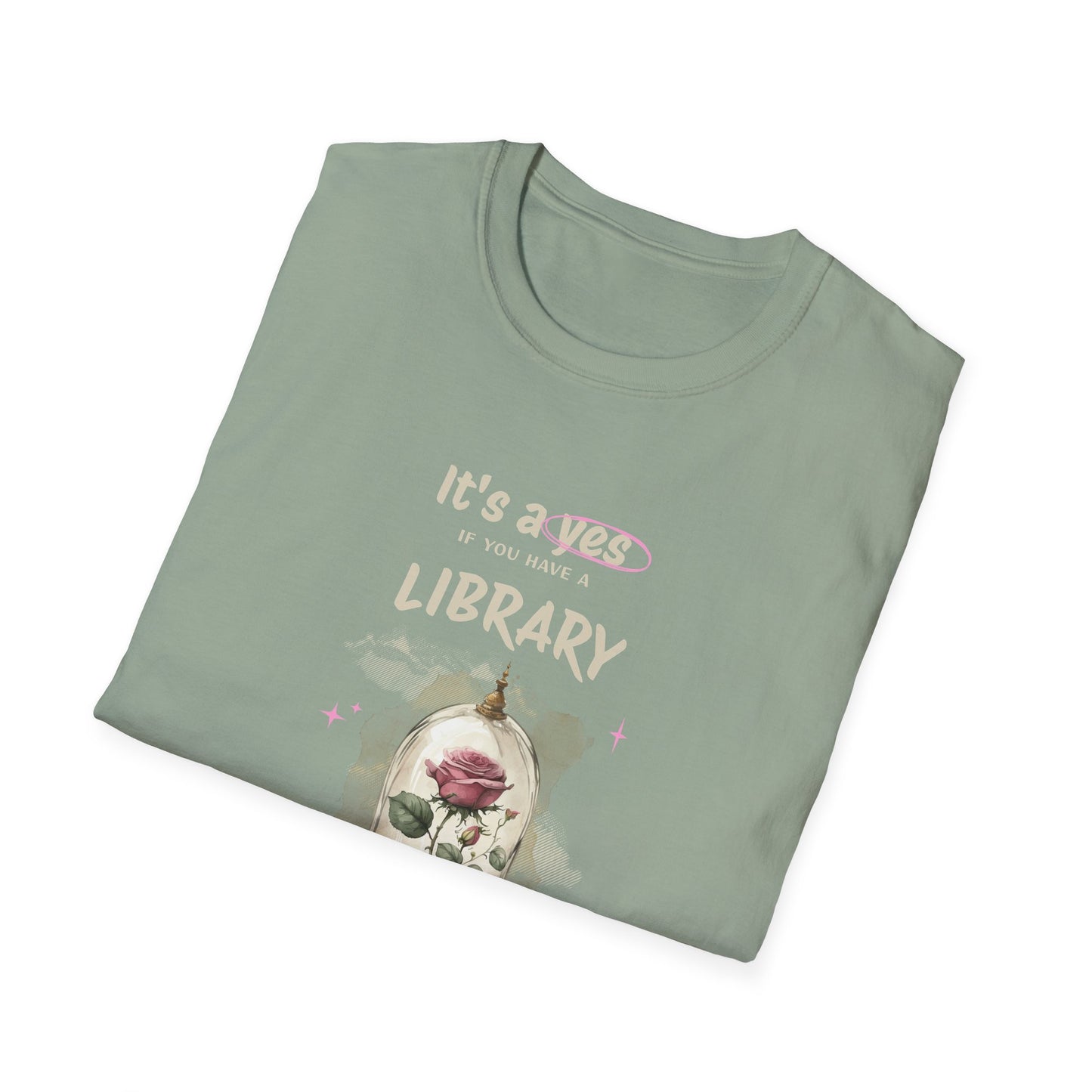 Library Beast Unisex Softstyle T-Shirt - Perfect for Book Lovers