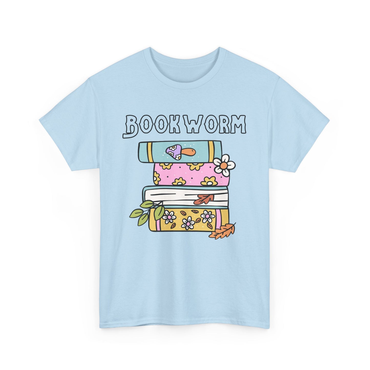 Bookworm bookstack Unisex Heavy Cotton Tee