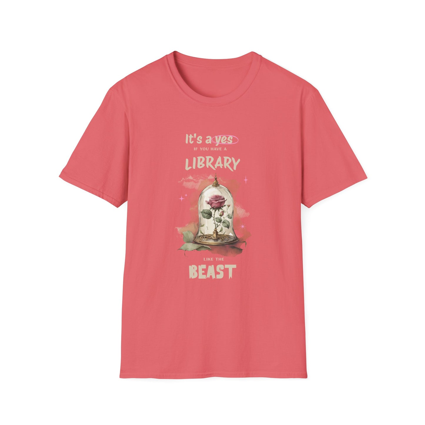 Library Beast Unisex Softstyle T-Shirt - Perfect for Book Lovers