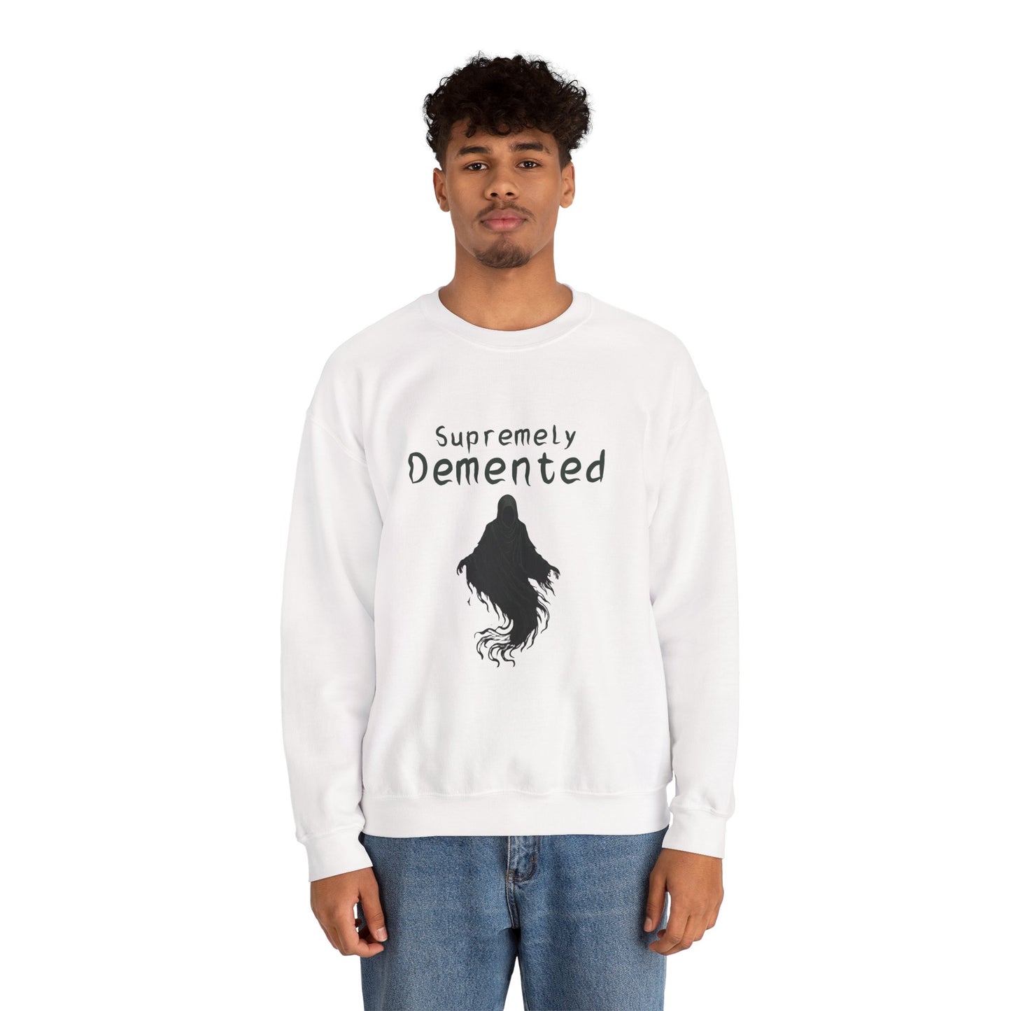 Supremely Demented Sweatshirt, Cozy Unisex Crewneck, Quirky Casual Wear | Harry Potter fans