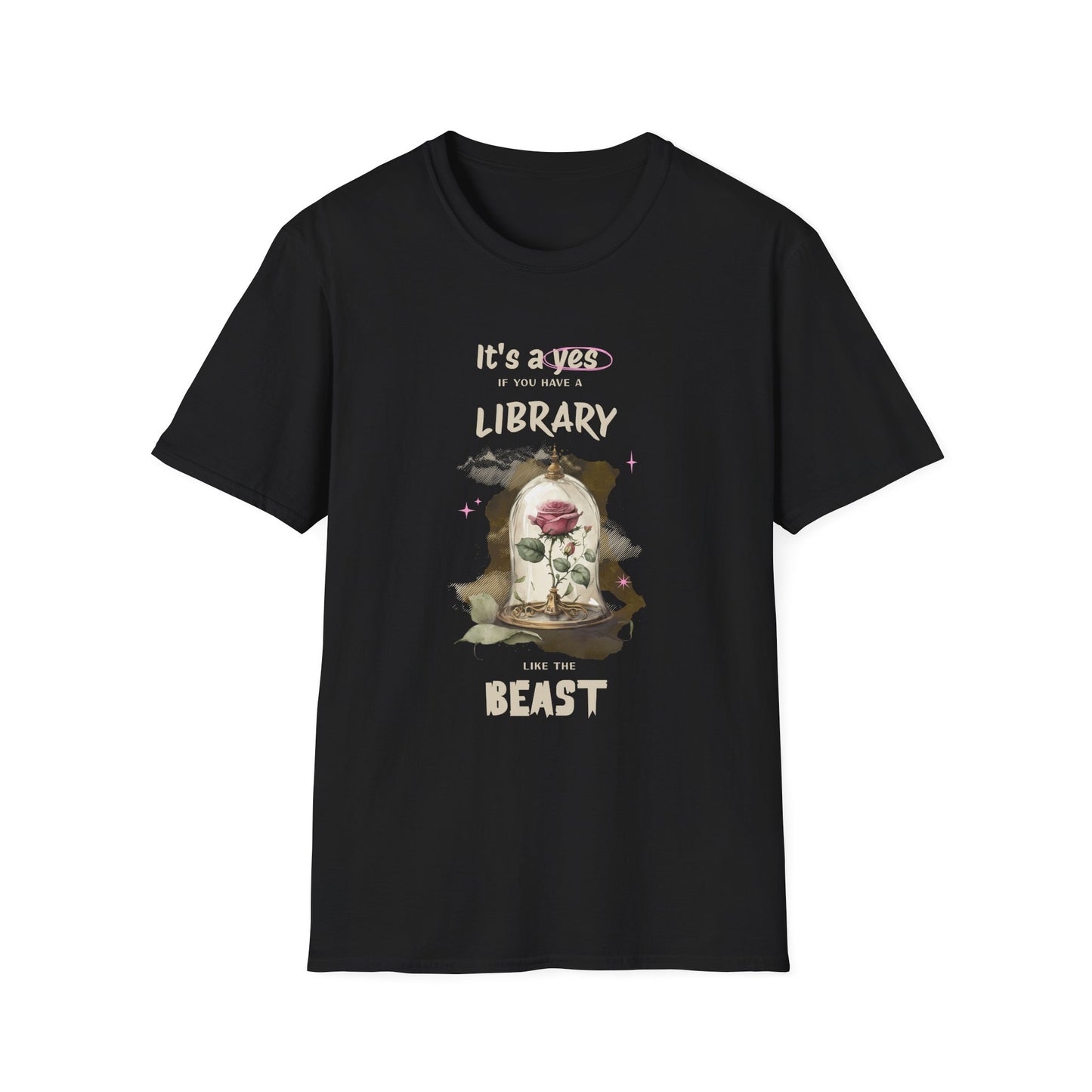 Library Beast Unisex Softstyle T-Shirt - Perfect for Book Lovers