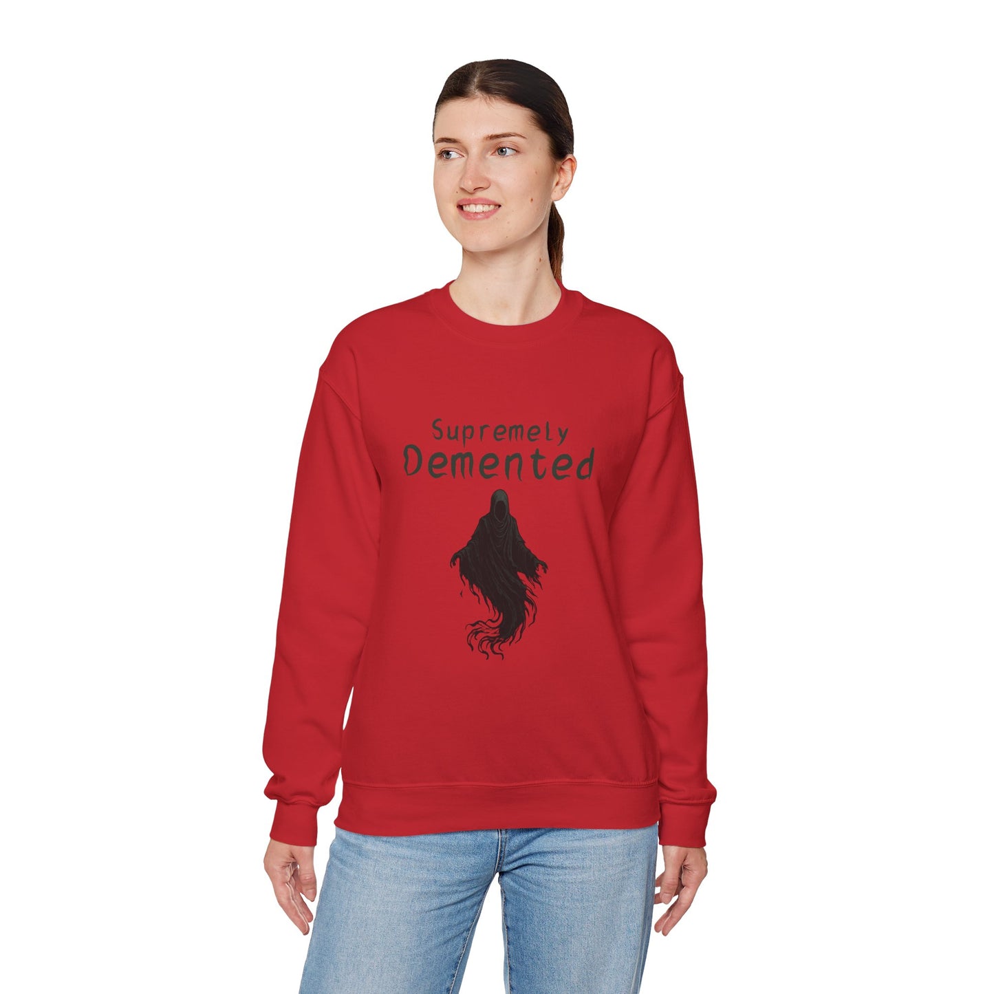 Supremely Demented Sweatshirt, Cozy Unisex Crewneck, Quirky Casual Wear | Harry Potter fans