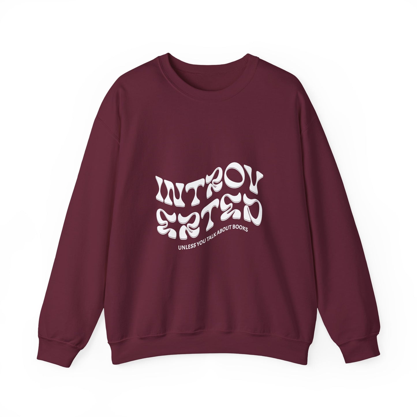 Introverted Book Lovers Sweatshirt - Unisex Heavy Blend™ Crewneck