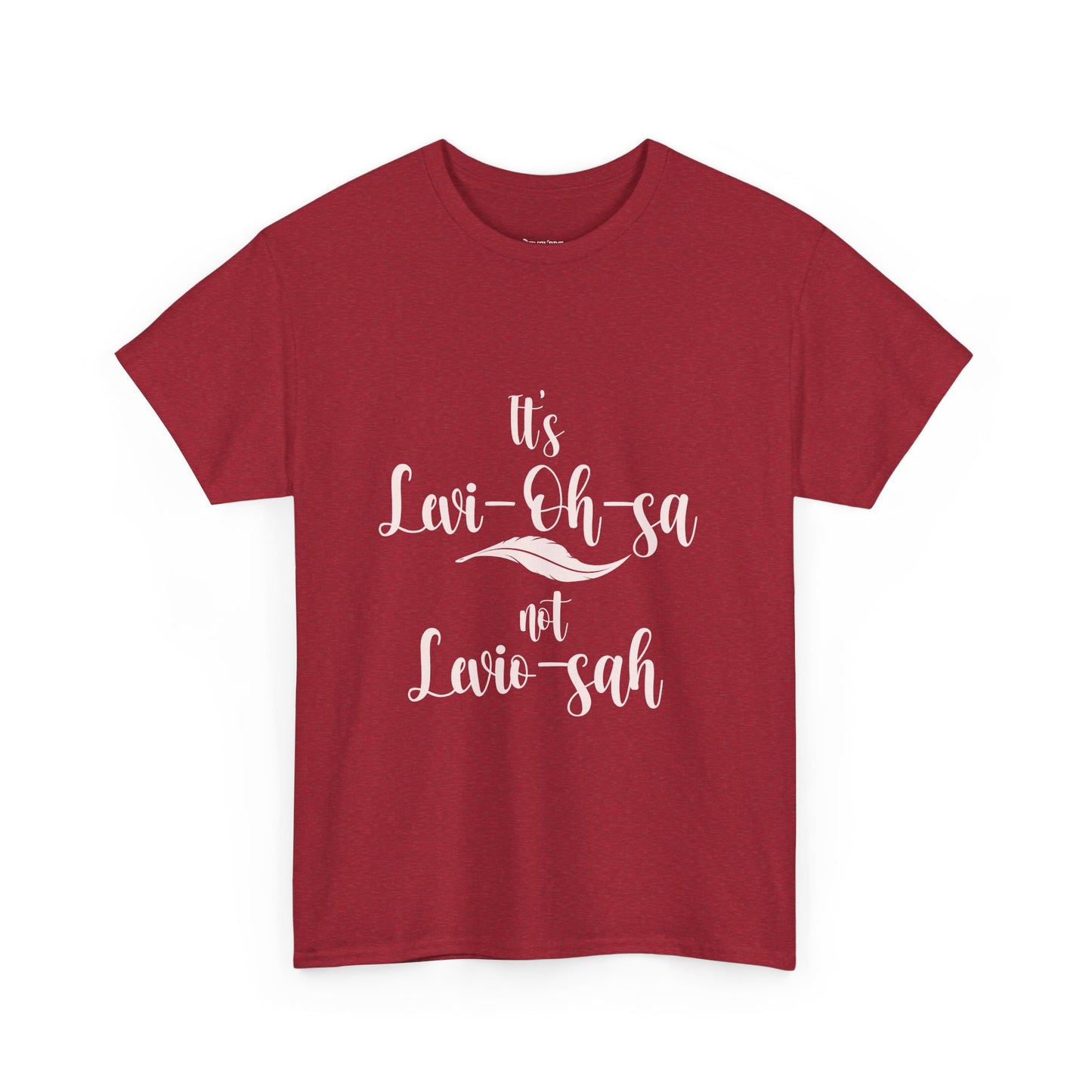 Unisex Heavy Cotton Tee - 'It's Lavi-Oh-sa Not Lario-sah'