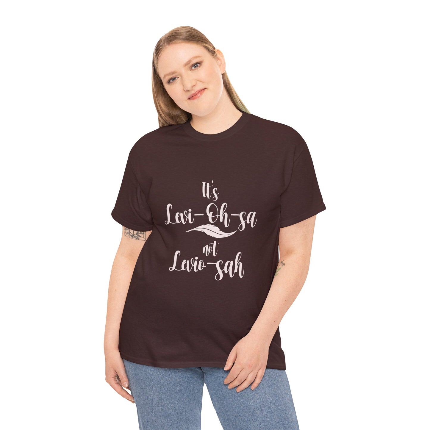 Unisex Heavy Cotton Tee - 'It's Lavi-Oh-sa Not Lario-sah'