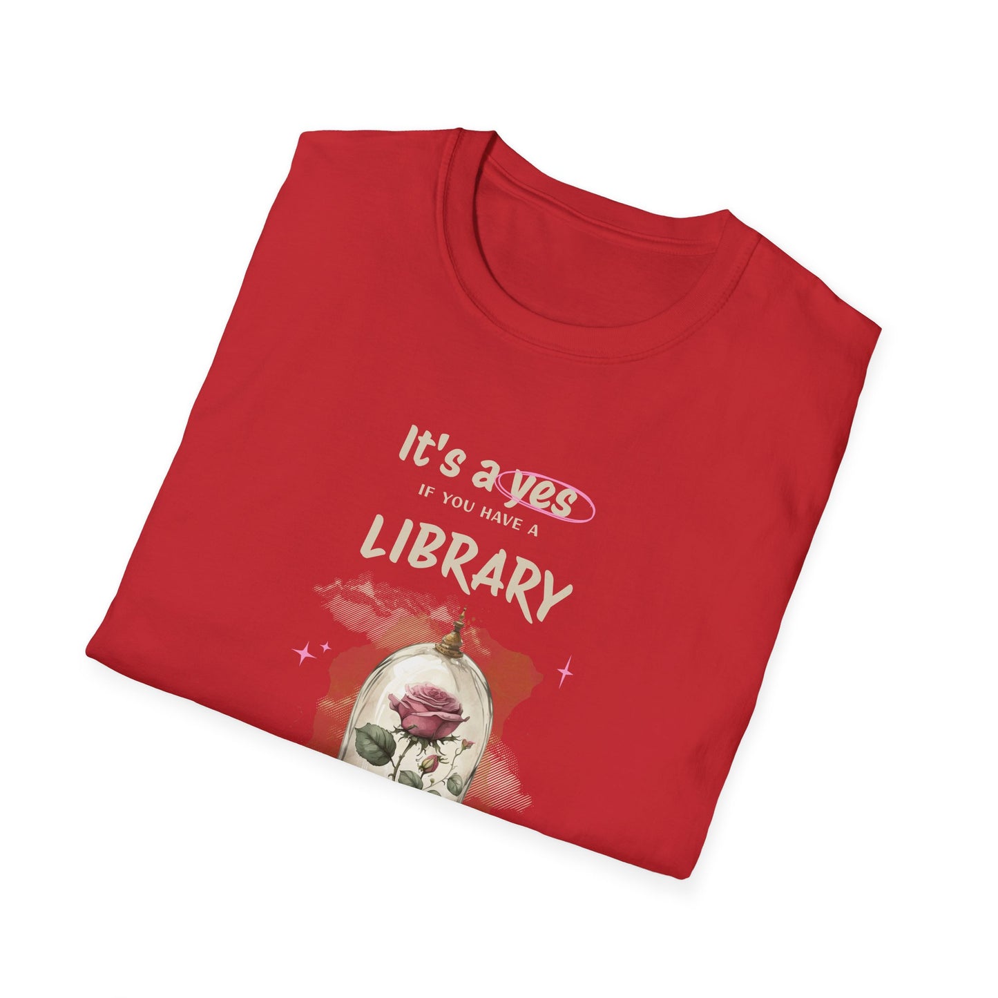 Library Beast Unisex Softstyle T-Shirt - Perfect for Book Lovers