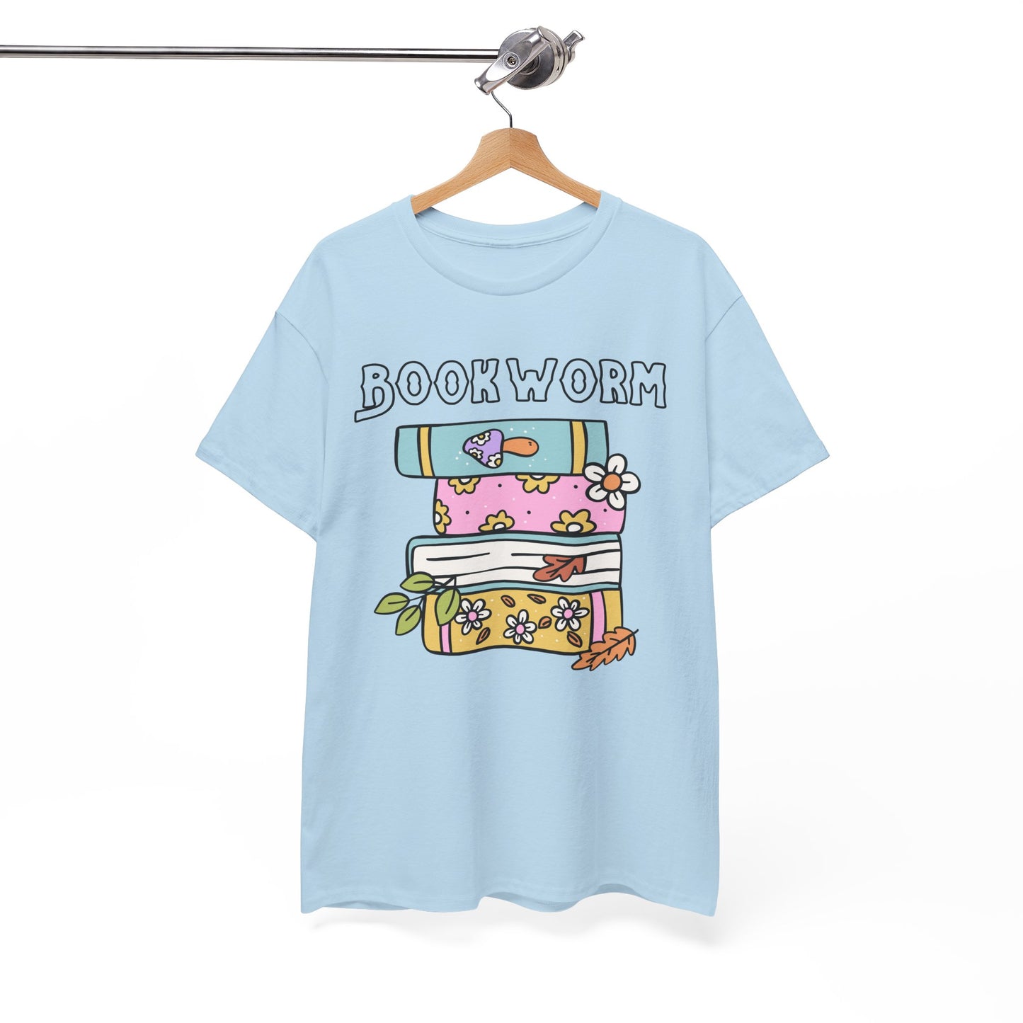 Bookworm bookstack Unisex Heavy Cotton Tee