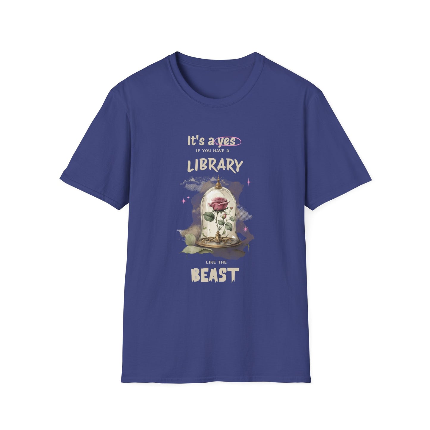 Library Beast Unisex Softstyle T-Shirt - Perfect for Book Lovers