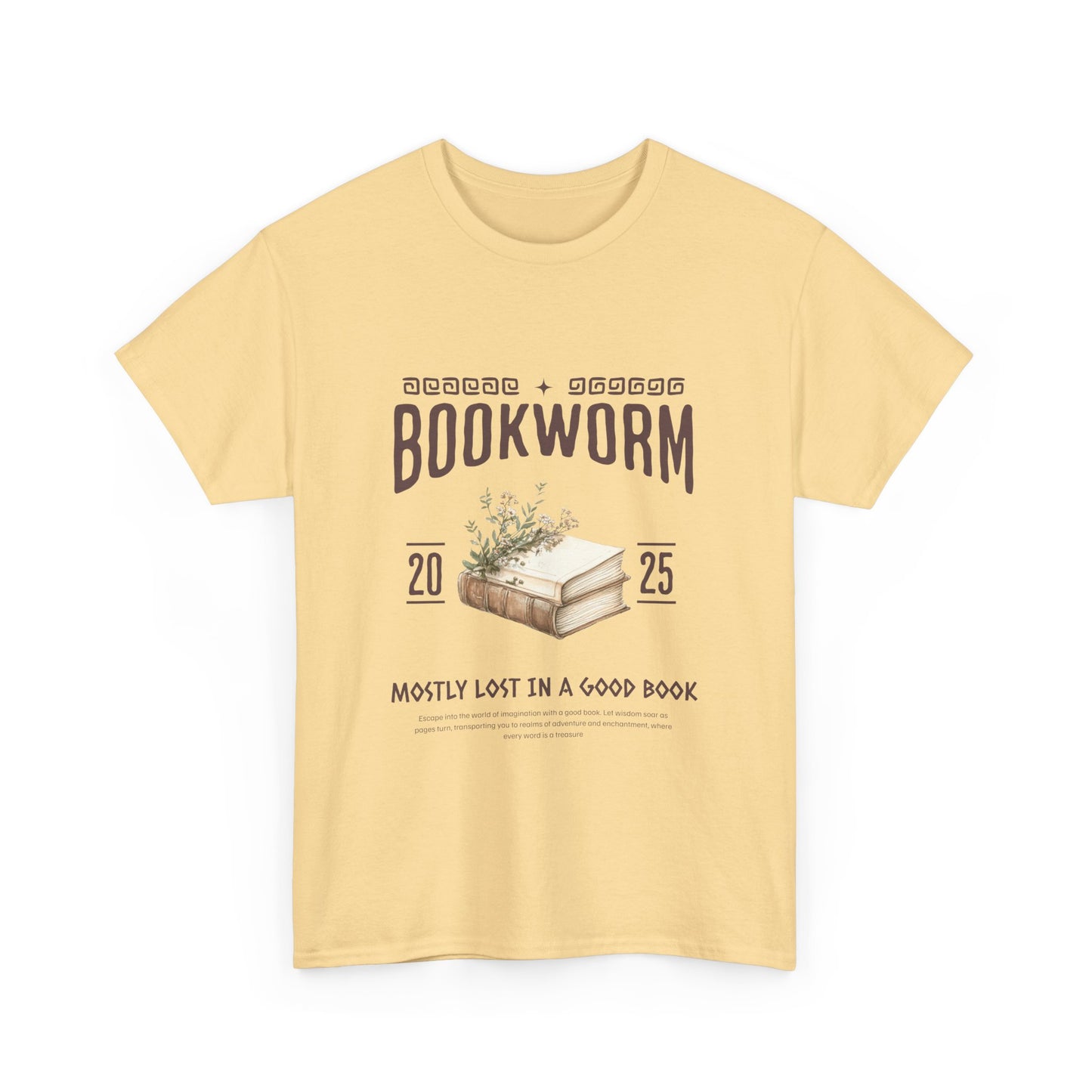 Bookworm Unisex Heavy Cotton Tee – Perfect for Literature Lovers