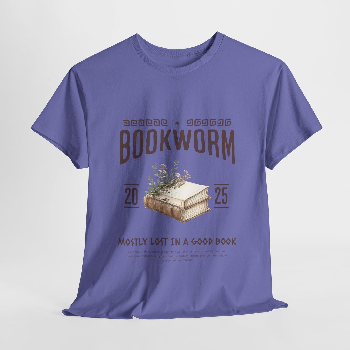 Bookworm Unisex Heavy Cotton Tee – Perfect for Literature Lovers
