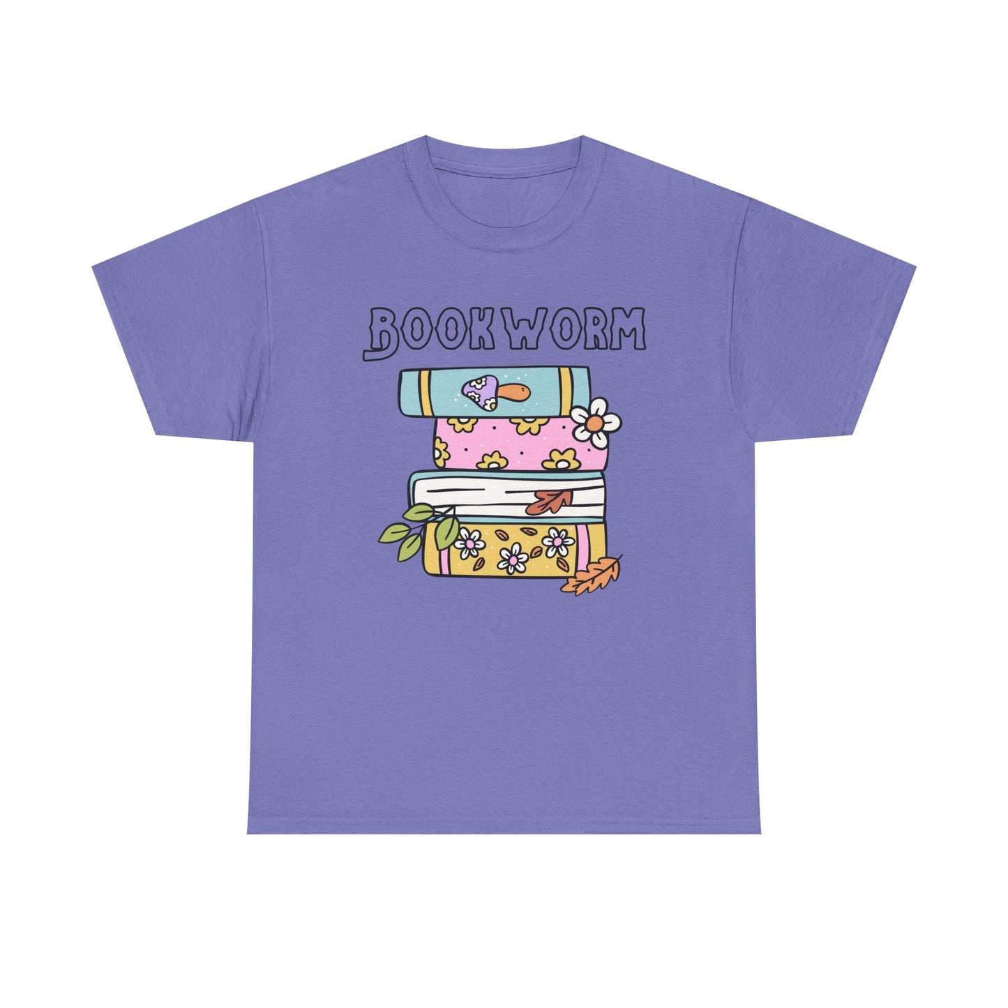 Bookworm bookstack Unisex Heavy Cotton Tee