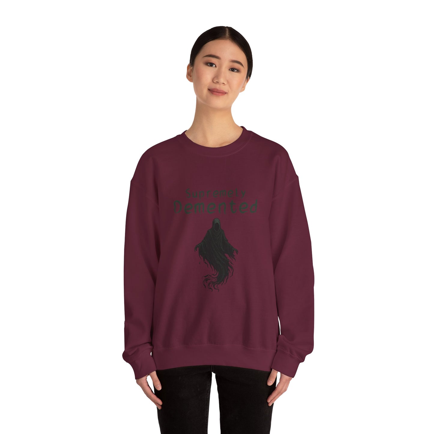 Supremely Demented Sweatshirt, Cozy Unisex Crewneck, Quirky Casual Wear | Harry Potter fans