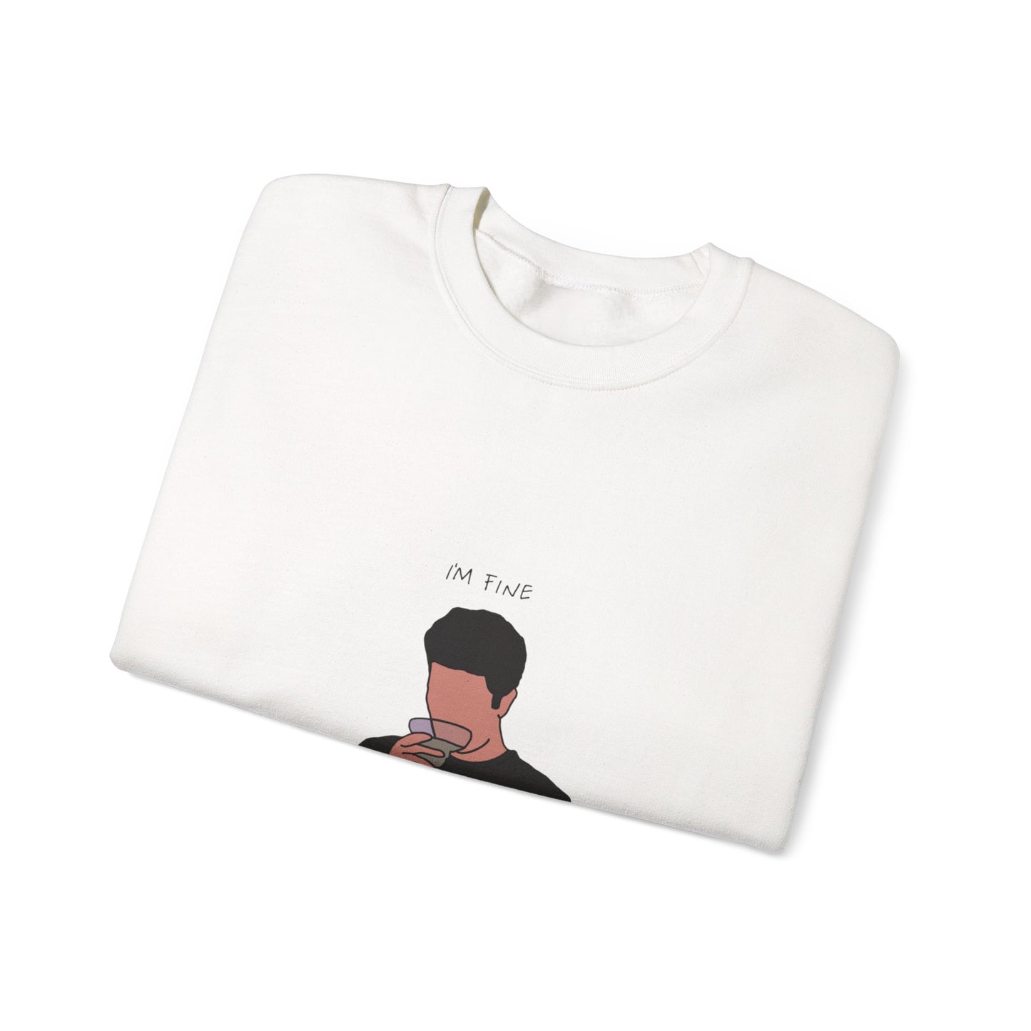 Ross ‘I'm fine’ Unisex Heavy Blend™ Crewneck Sweatshirt