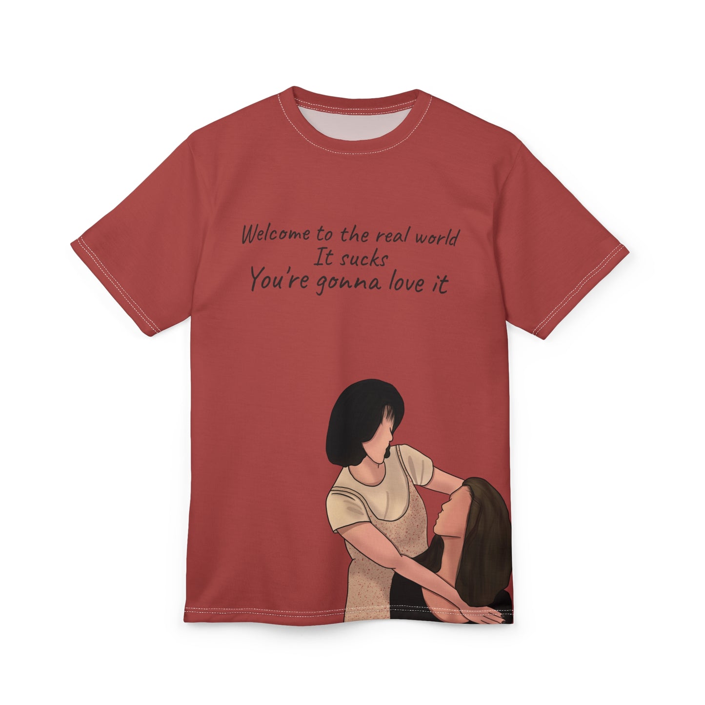 Friends Inspired Unisex Tee - "Welcome to the Real World, It Sucks, You're Gonna Love It"