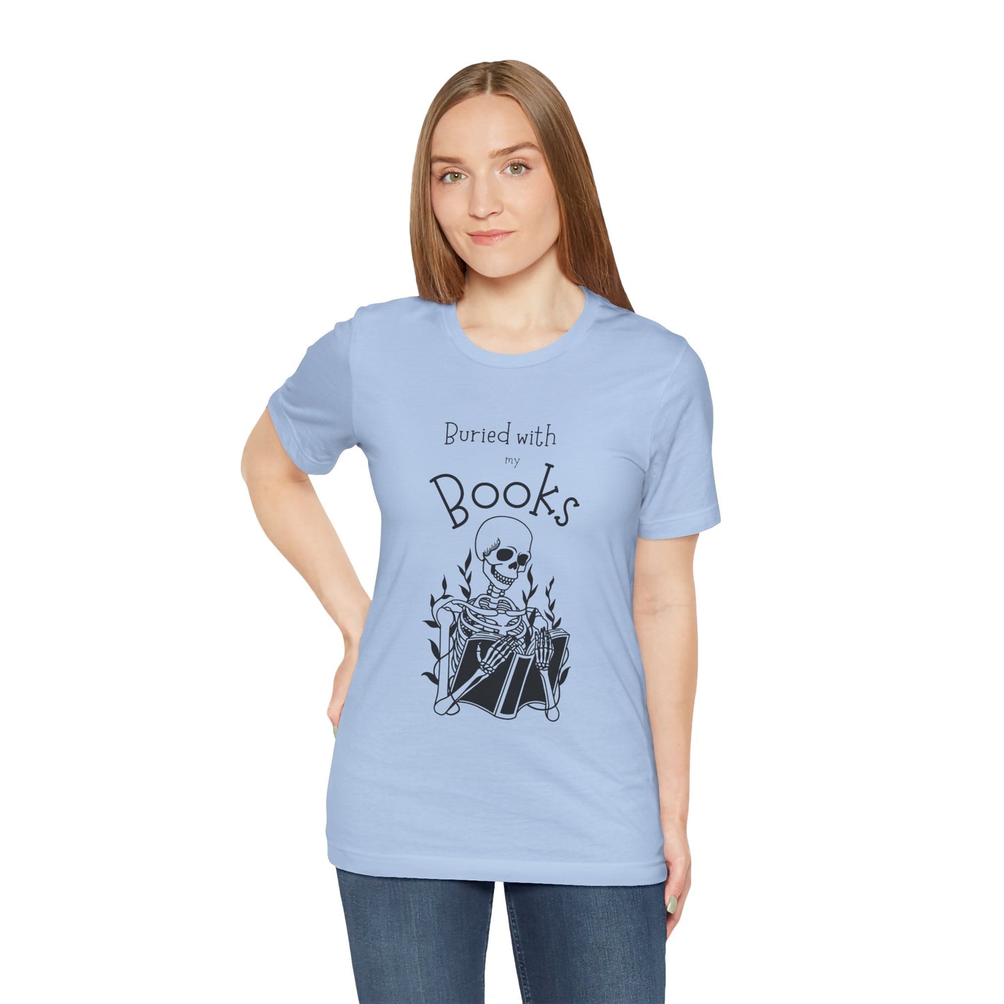 Buried with Books Unisex Jersey Short Sleeve Tee