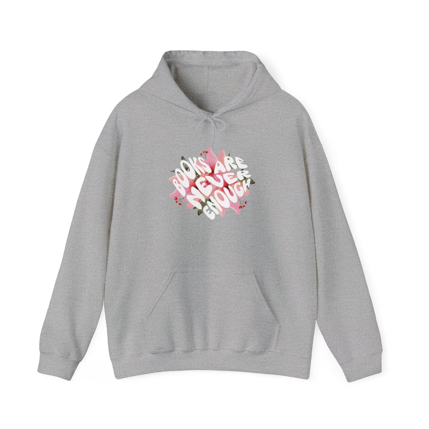 Books Are Never Enough Unisex Heavy Blend™ Hoodie for Book lovers